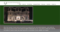 Desktop Screenshot of corcoranfuneralhome.com